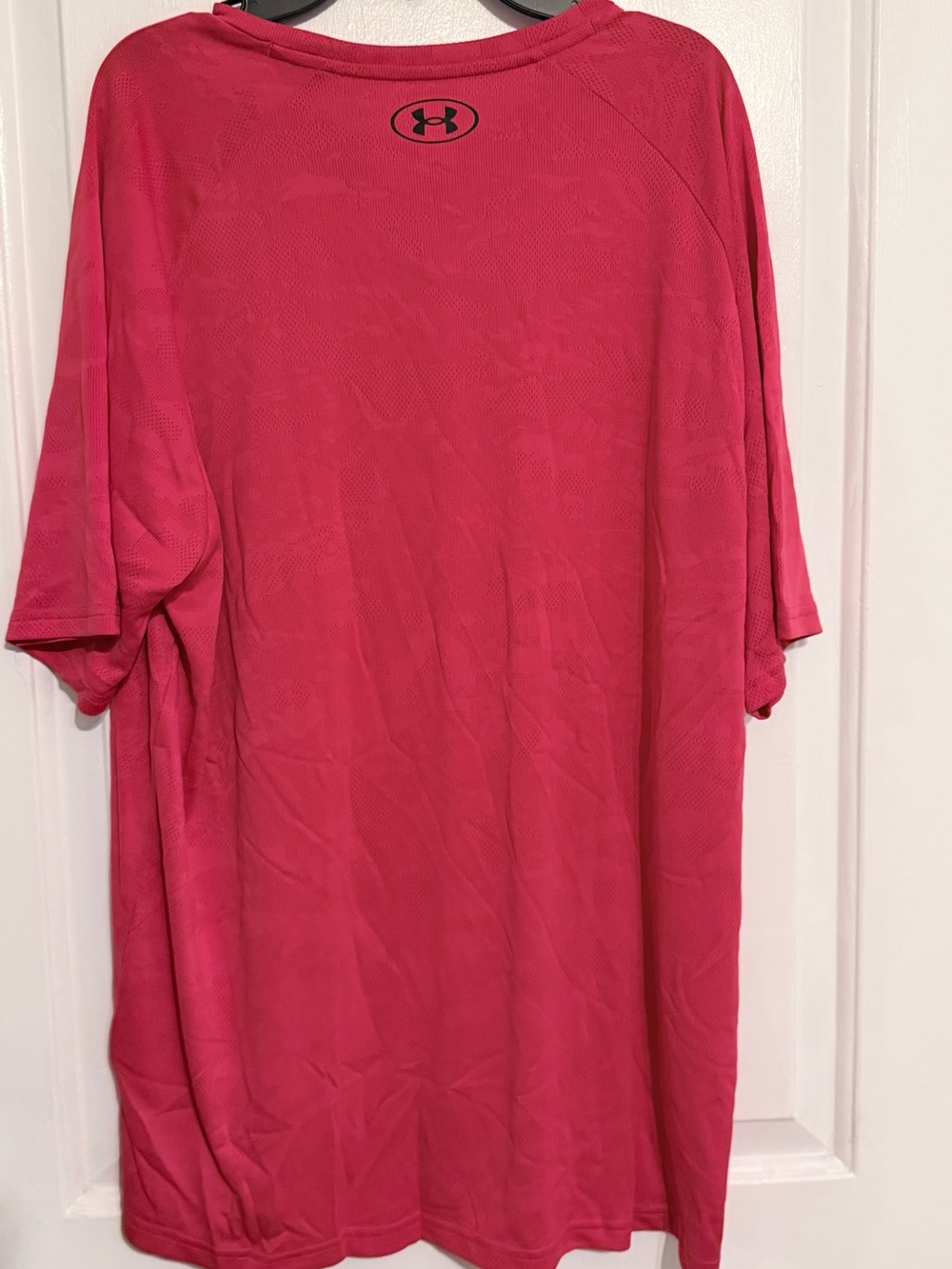 Under Armour Men’s red Short-Sleeve Performance Shirt velocity jacquard - Picture 8 of 8